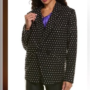 The Sei Crystal Black Studded Women's Blazer